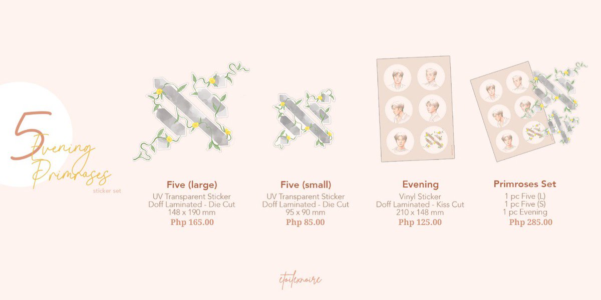 fanshubph's tweet photo. [#FHPHGO] Five Evening Primroses Sticker Set by @etoilexnoire PH GO

Price Range: Php 85—Php 285 + isf + lsf

📝Order Form: https://t.co/L0rB4R8y72
DOO&amp;DOP: March 31, 2022 (1pm)

Help RT po tysm♡ #NUEST #NUEST_ARON #NUEST_JR #NUEST_BAEKHO  #NUEST_MINHYUN #NUEST_REN https://t.co/q7UO1txzHu