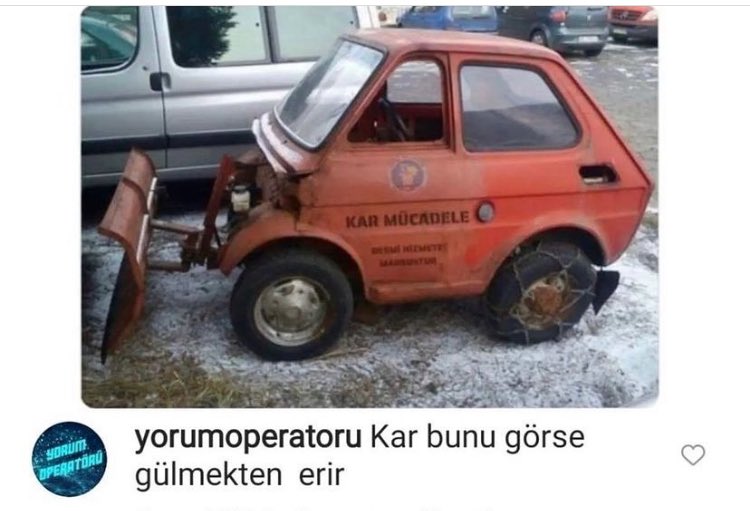 Bu aracı İstanbul büyük şehir belediyesine hibe etmek lazım başkanın misafirleri gelince ona önceden yolu temizlesin taaa balıkçılara kadar