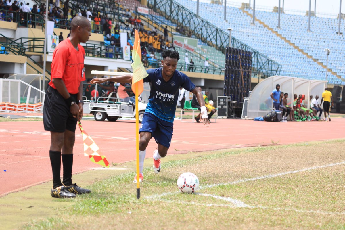 SportingLagos's tweet photo. Superb play from the squad so far!
#SportingLagos VS #FCOneRocket
#ItsGameTime https://t.co/6eDzq4klfK