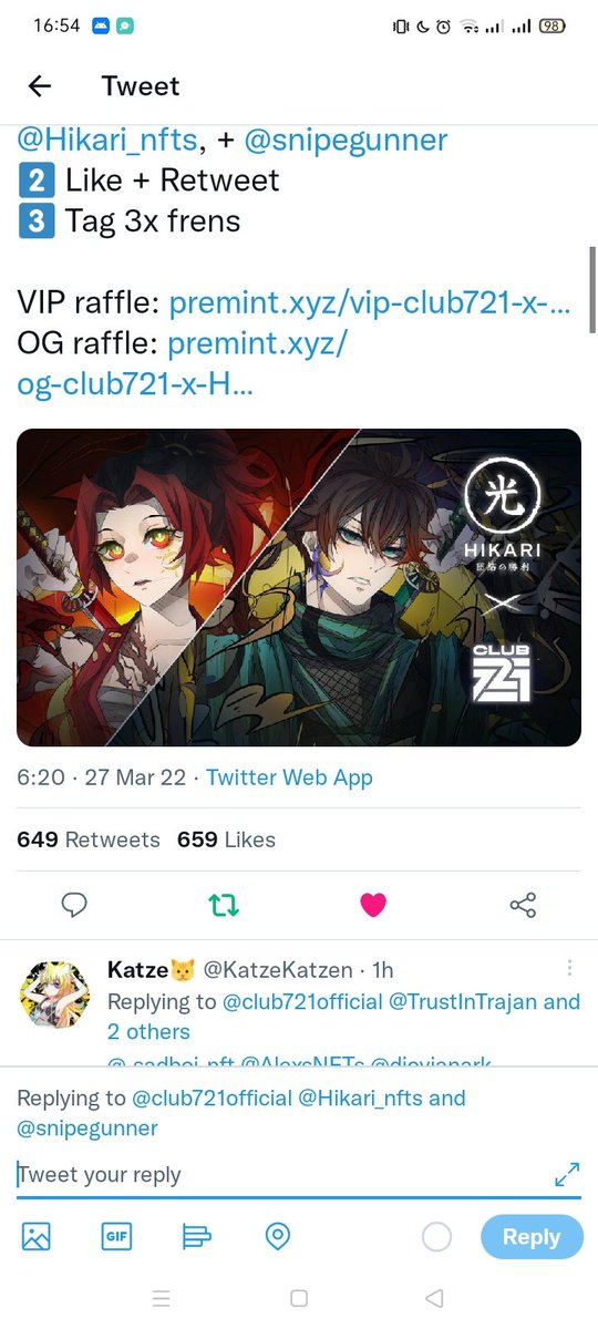 draK3nROR's tweet photo. @club721official @Hikari_nfts @snipegunner @VPDraken @TMGFounder @TMGDelinquent https://t.co/kHZh313MM7