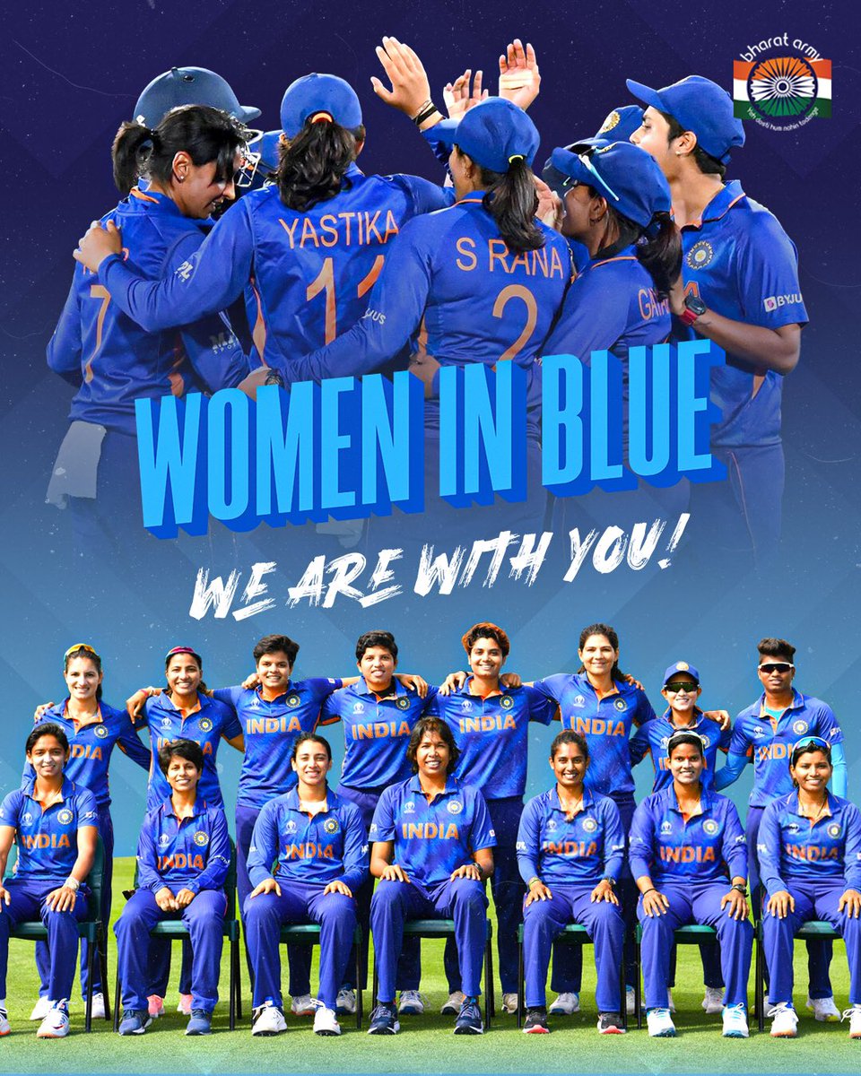 the_patrakaar's tweet photo. It is a heartbreaking loss but a well fought game, @BCCIWomen Proud of the fight you girls put on. Keep your spirits high. #CWC22 #IndvsSA
🇮🇳💙 Win, lose, or draw — Team India we are with you.
"Image courtesy : @thebharatarmy"

#CWC2022 #cricketworldcup  #INDWvSAW #INDvSA https://t.co/fUVgRV4mHs