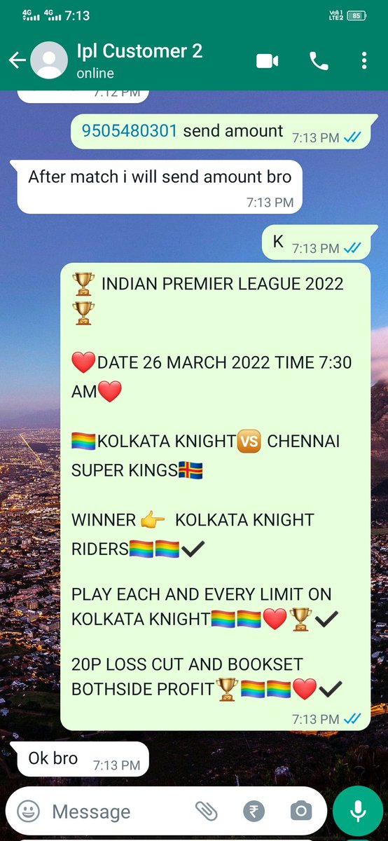 predictionguru8's tweet photo. 👉👉 #ChennaiSuperKings VS #KolkataKnightRiders

#MATCHRESULT

👉👉IPL MATCH  1/1 WON,TOSS 1/1 PASS

👉👉 PER MATCH ₹500
👉👉 PER TOSS ₹300
👉👉 PER SESSION ₹200
👉👉  CONTACT ME [9505480301]

#IPL #IPL2022 #CSKvKKR #IPL2022SCHEDULE #RCB #CSK𓃬 #KKRHaiTaiyaar #ViratKohli𓃵 https://t.co/E1P3pxLL1N