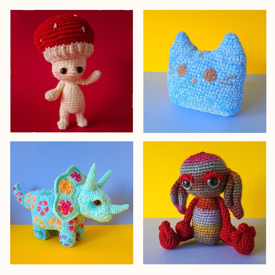MonstaRenata's tweet photo. I seriously don’t crochet enough these days… #tired #cute #crochet https://t.co/j9GBA3LGPe