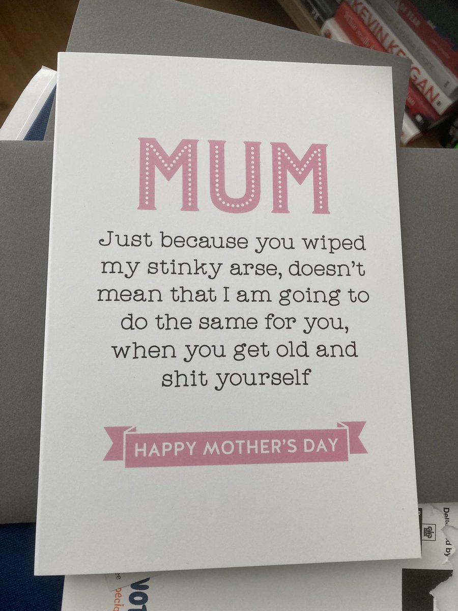 RobertG40469468's tweet photo. The message inside needs to be a little more loving I suspect #happymothersday xx for #mum #mam #olddear #whatever
😇😇 https://t.co/PJHKI6CDbJ