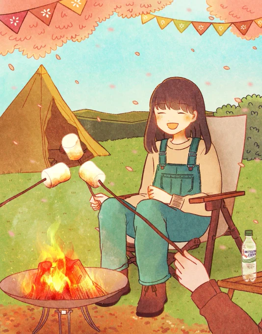 おいしい三ツ矢の矢羽根を描いてみました!🏕
一仕事終えて飲む #三ツ矢サイダー も、くつろぎながら食べる焼きマシュマロも、幸せなひとときです

#3月28日は三ツ矢の日
#三ツ矢の矢羽根つくってみた
#PR 