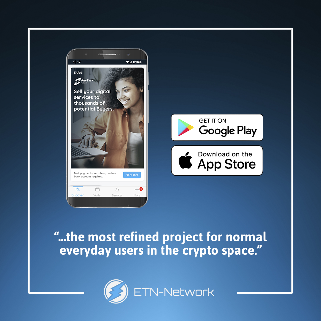 "Honestly the most refined project for normal everyday users in the crypto space. Easy to use and lots of potential for entrepreneurial individuals throughout the world."
Download the ETN App on Android and iOS today!
#ETN #Electroneum #ETNApp #ETN_Network #crypto
