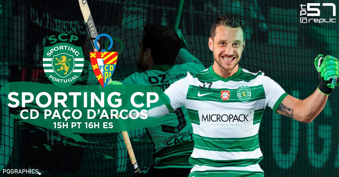 ToniPerez57's tweet photo. Dia de jogo!!! 

15:00 🇵🇹 

🖥Sporting Tv 💻 FPP TV

SPORTING CP - Paço de Arcos

VAMOS SPORTING! 💪💚🦁

#sportingclubedeportugal #hoqueipatins #hóqueiscp #condoblelove ✌️#57tp https://t.co/hQ8ZxbkgHM