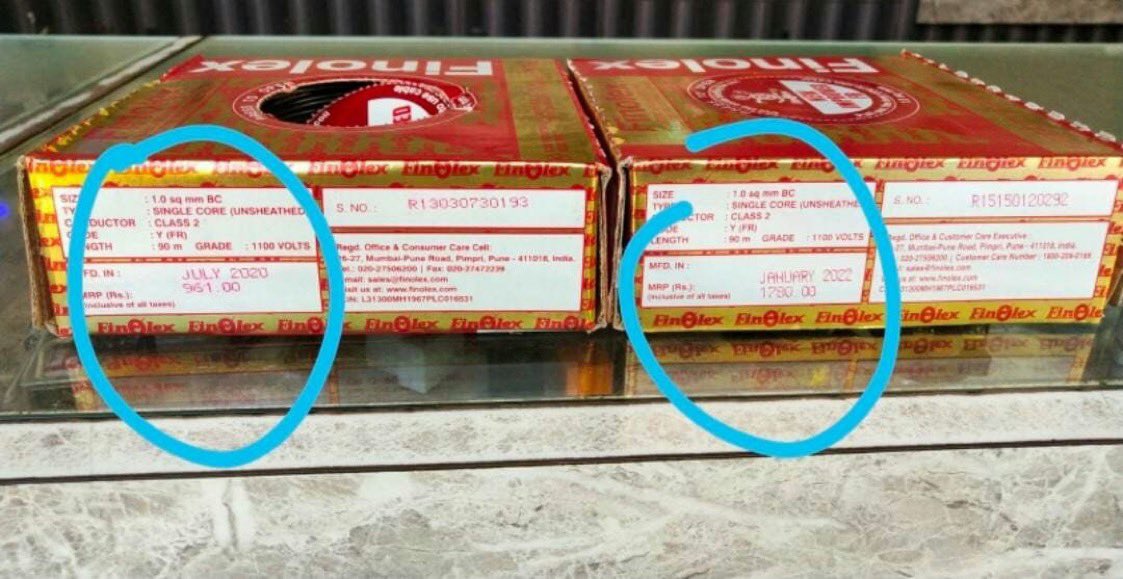 ikkmurugan's tweet photo. Effects of shutting down Sterlite

Price of Electrical Cables almost doubled in 2 years. https://t.co/eXxR3CgJUZ