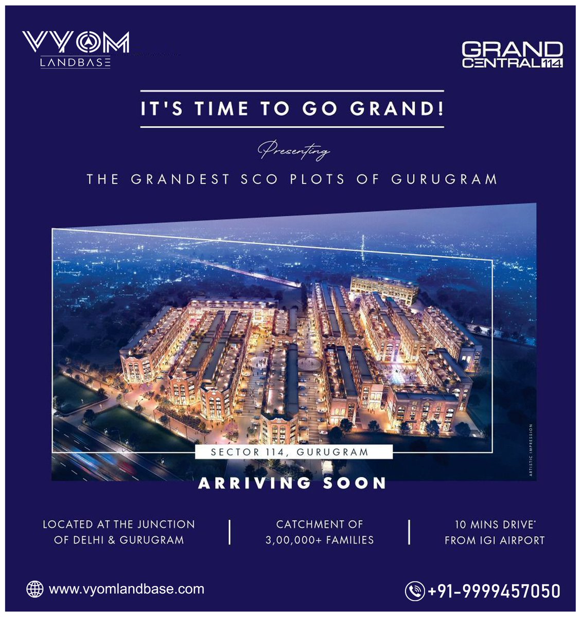 Vyomlandbase's tweet image. "SPAZE GRAND CENTRAL" sector-114 , Gurugram
HIGHLIGHTS
Spaze Grand Central is having collaborations with brands like #DMart, #BrandFactory, #BigBazaar, #Shopper stop, MNC offices, Departmental stores, Doctor Clinics, Architects, CA’s etc.