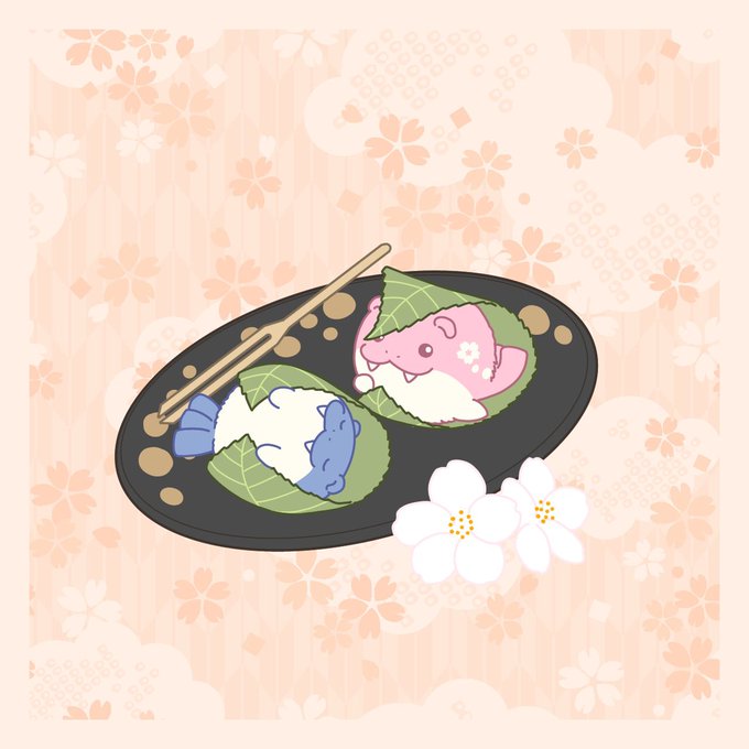 桜餅のtwitterイラスト検索結果 古い順