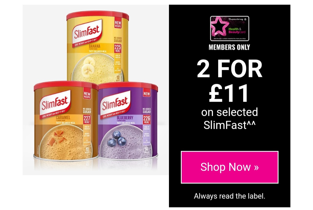 theflynncess's tweet photo. Email from @superdrug with subject line "The Mother's Day sale is on!". Opened email, found this... so much to unpack about why that would seem appropriate mother-targeted advertising, none of it new. #MothersDay2022 #Slimfast #superdrug https://t.co/fyOTtqXu5W