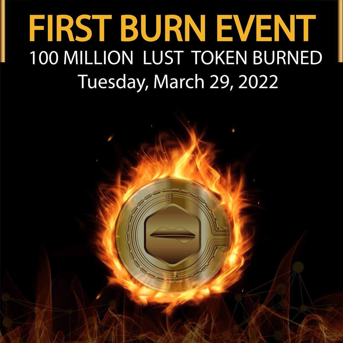 LustCoins's tweet photo. First BURN EVENT, 100.000.000 LUST TOKEN BURNED #LUSTCOINS #tokenburn #coinburning #tokenburning #lwaptoken #cryptocurrency https://t.co/5iEsozP7hD