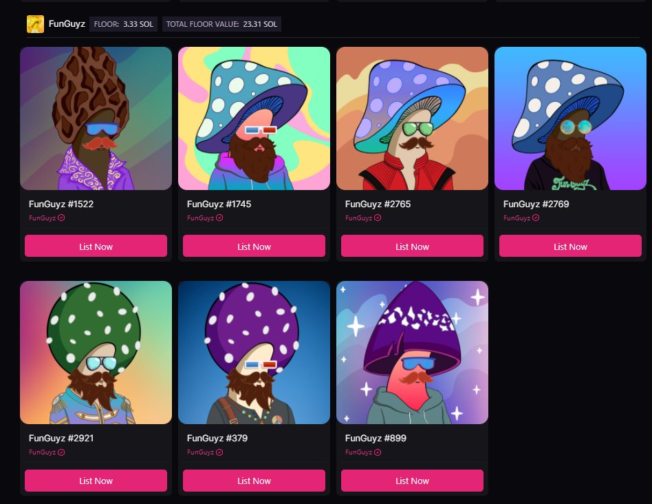 Cryptoboy_18's tweet image. Minted 1 @FunGuyzNFT and swept 6 more when solana was congested and PHs were dumping them. Working together with @DeGodsNFT and @desolateNFT , didn't need to think twice about the sweep. Still looking to accumulate more on dips. Also, art is straight fire 🔥
#FunGuyz