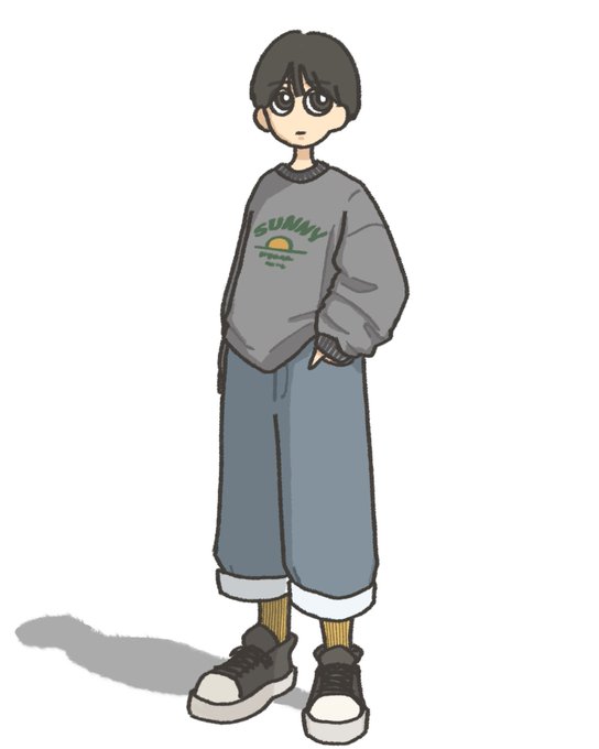 古着男子のtwitterイラスト検索結果