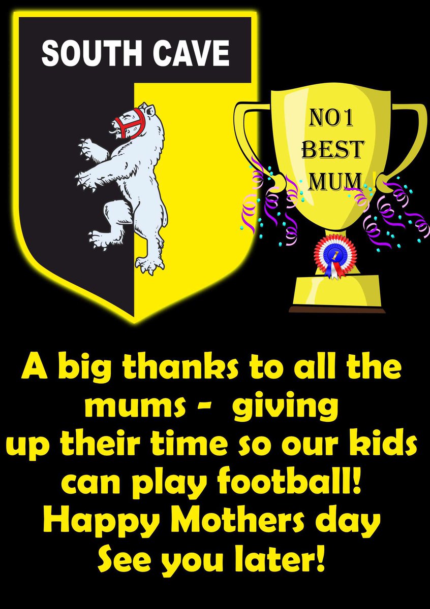 A big day of thanks to all our mums who give up so much time for our football! Enjoy the matches today!
