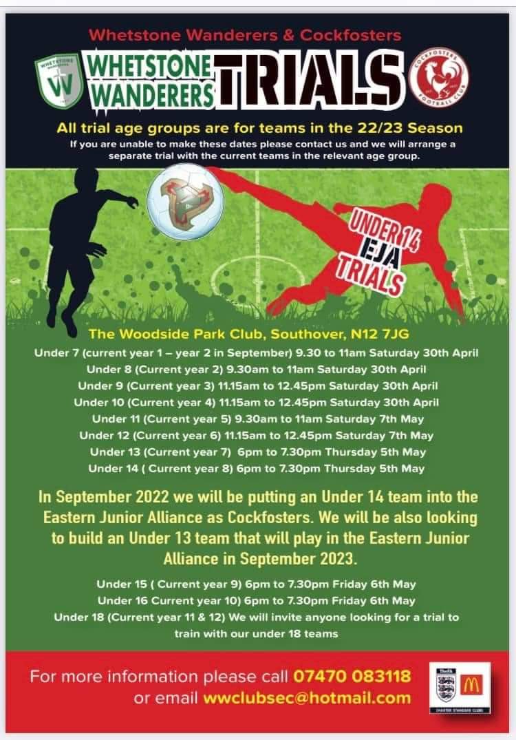Cockfosters FC Development tweet media