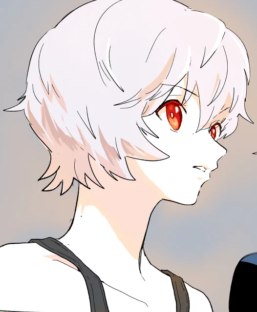 アニメ明日ちゃんの瞳の描き方がすっごい可愛かったので真似してみました。この角度の立体感がめっちゃ好み 