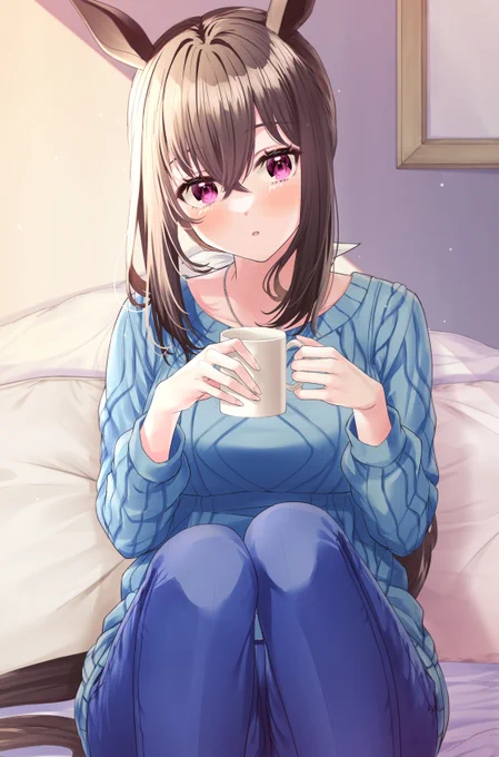 私服アドマイヤベガ⭐️
#ウマ娘 