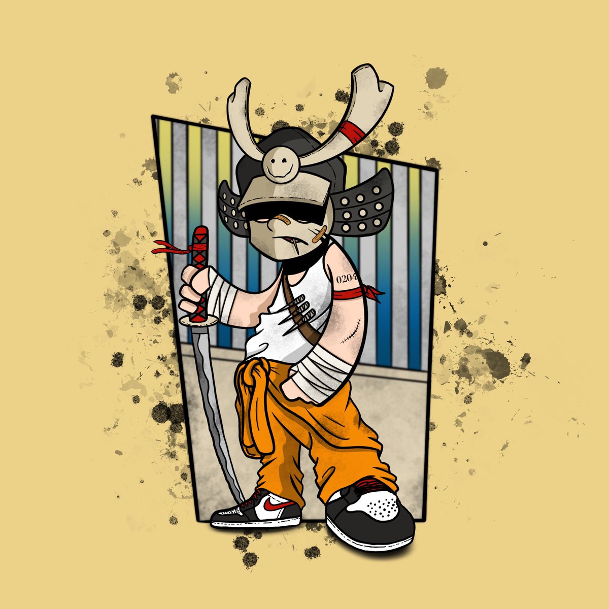 SteveDraws - Slouchy Samurai NFT tweet media