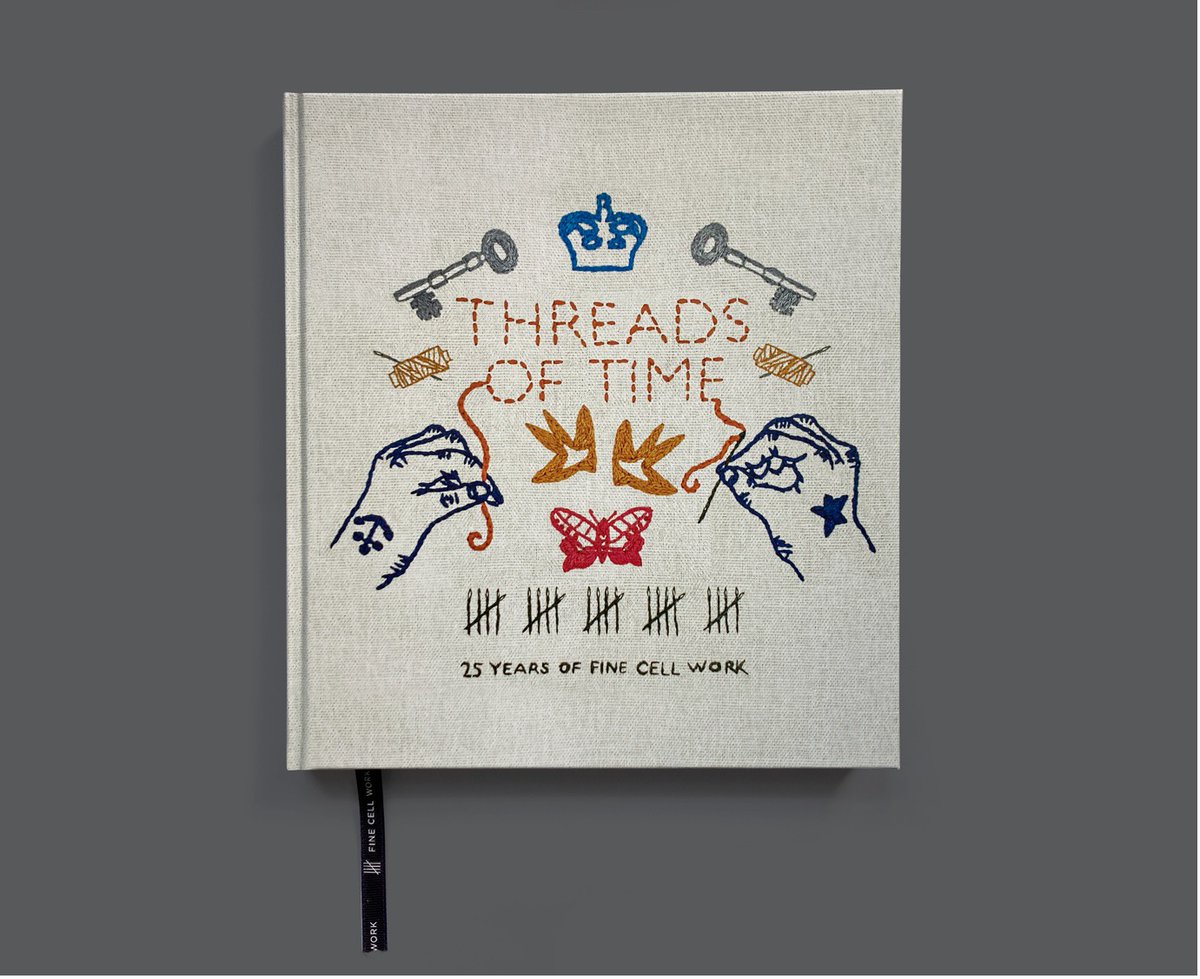 26characters's tweet photo. Just under one month to launch of #ThreadsofTime celebrating 25 years of prison rehabilitation from @finecellwork. Writing from @isabella_tree @Tracy_Chevalier @estherfreudrite Louis de Bernières and 26’s members Order here: https://t.co/Vb7qqWBAsa #FineCellWork25 https://t.co/nk8bLnRSEW