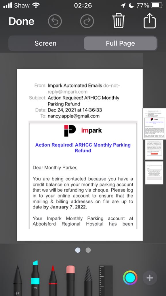 Exnighttech's tweet photo. @imparkedmonton It looks like no one is monitoring the @Impark Twitter account, how do we contact the office?

I am waiting for a promised refund, it never arrived https://t.co/4OLijlzZan