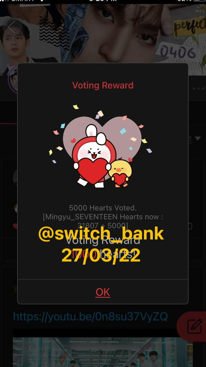 switch_bank's tweet photo. Thank you all for voting 
Congrats to  #MINGYU #SEVENTEEN  and #HAECHAN https://t.co/HAcJDMt33V