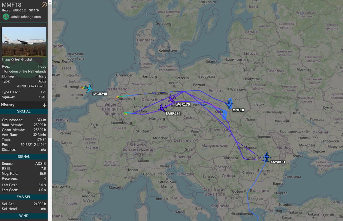 5472_nde's tweet photo. #USAF #RAF and #NetherlandsAF tankers operating eastern Europe again for missions #UkraineRussiaWar 1041z https://t.co/hAkig2lMmb