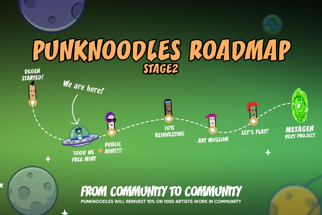 GM Punk Noodles Lovers😍🔥

Did you know 305/1000 free PNs have been minted till now? 😍 

Who is the next?