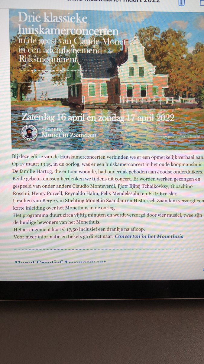 Best raar om dit te lezen over mijn opa en oma.. aan ons is nooit iets gevraagd hierover. Benieuwd wat er bekend is..#monetinzaandam <a href="/MonetInZaandam/">Monet in Zaandam</a>