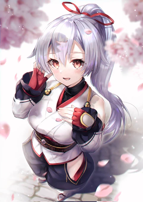 桜と巴さん🌸 
#さくらの日 #FGO 