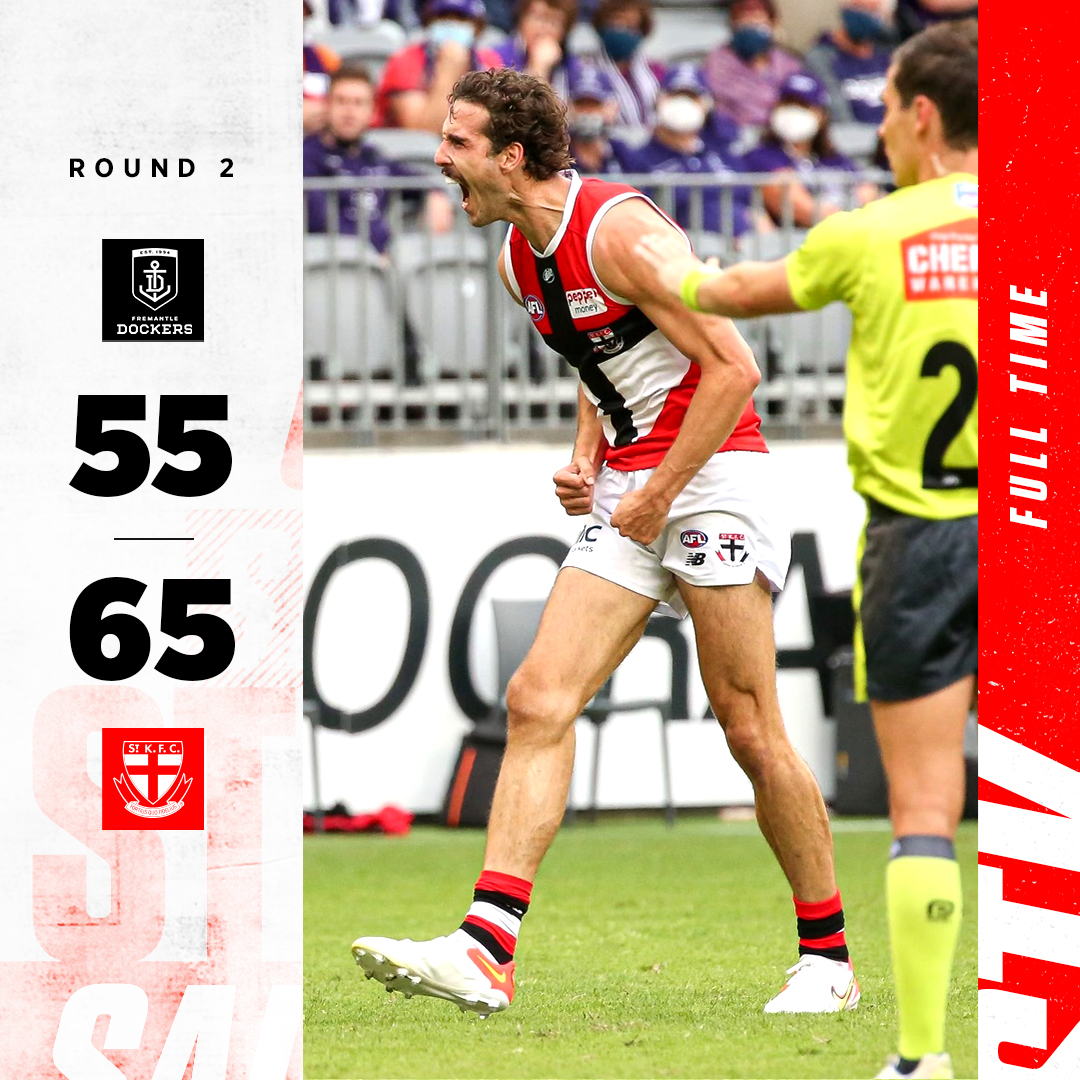 stkildafc's tweet photo. A hard-fought win in the west.

#AFLFreoSaints #TogetherWeRise https://t.co/Dhe3QljpM2