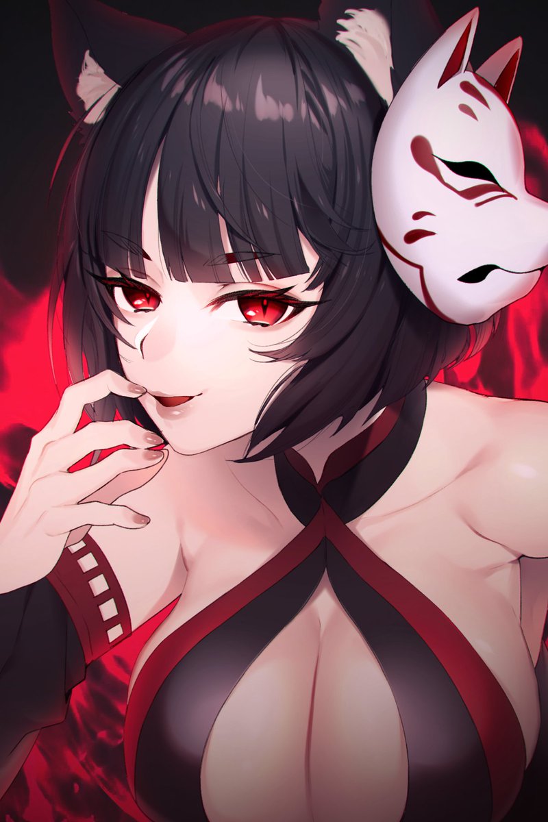 山城(アズールレーン) 「稽古♥
#アズールレーン #アズレン 」|酩酊ろっぱのイラスト