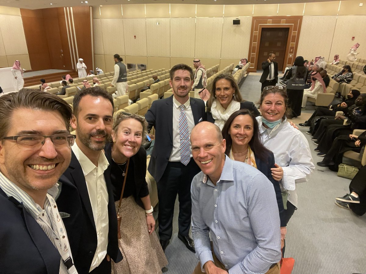 Kicking off the Global Entrepreneurship Congress 2022 Riyadh with an amazing delegation, more still on their way. 
@volunteerman <a href="/AEMGartmann/">Alexandra Gartmann</a> @roseycatherine <a href="/telford_julia/">Julia Spicer</a>