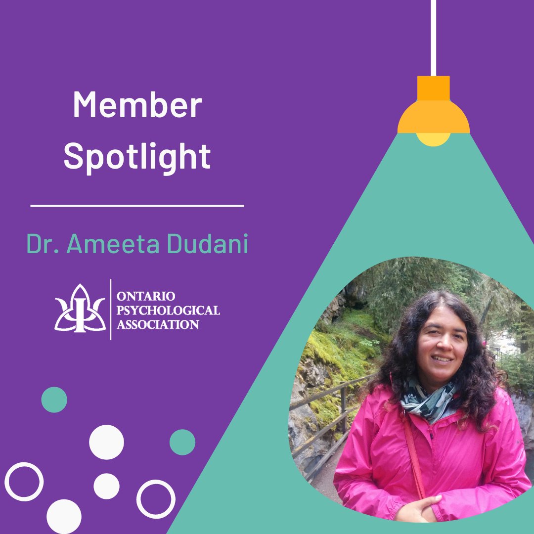 ONPsych's tweet photo. Dr. Dudani is a Child & Adolescent Clinical Psychologist at North Peel Family Health Team (NPFHT), a multidisciplinary family medicine practice in Brampton.
Read more OPA member spotlights on our website: https://t.co/kwaJpiQ8F7 👀🔗
#ONPsych #OntarioPsychology #Psychologists https://t.co/a4mM2qMNTo