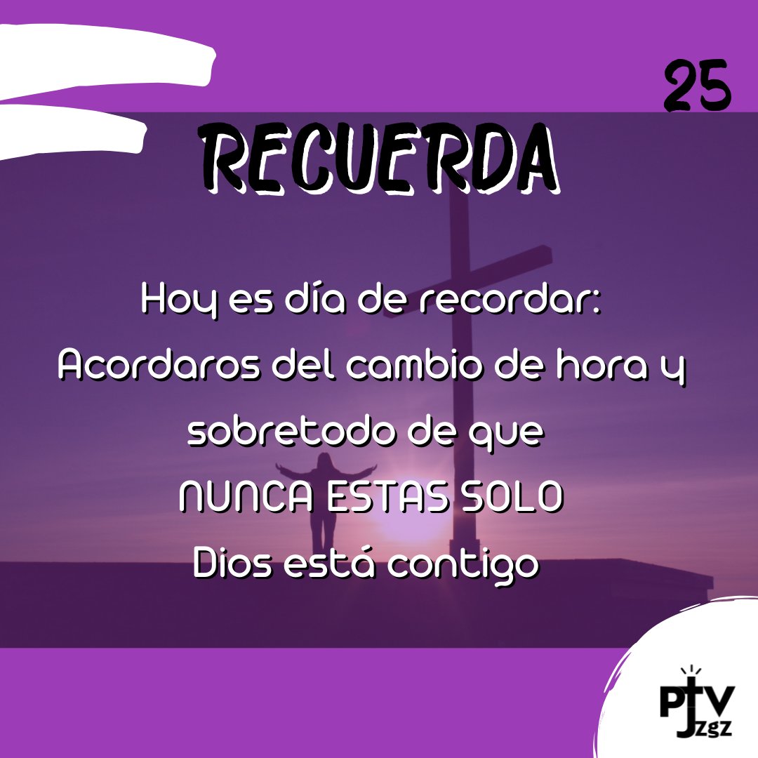 Hoy Cuarto Domingo de Cuaresma

Que mejor que recordar hoy Domingo, que NUNCA ESTAMOS SOLOS, Dios está siempre a la escucha.

ADELANTE
