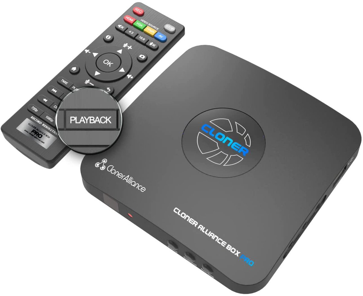Standalone HDMI/AV/VGA/YPbPr Video Recorder ClonerAlliance Box Pro hot sale starts at your request! 

Valid until Mar. 30, 2022! 

Check the box "Save an extra 5% when you apply this coupon" at the Amazon.com product page.
 amazon.com/dp/B012T1D0IG