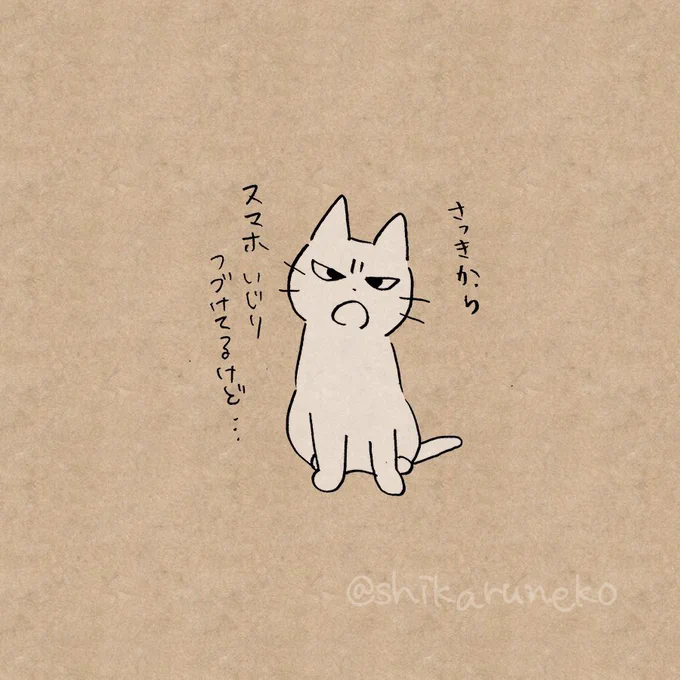 スマホのゲームに没頭しすぎてしまう人を叱ってくれる猫 