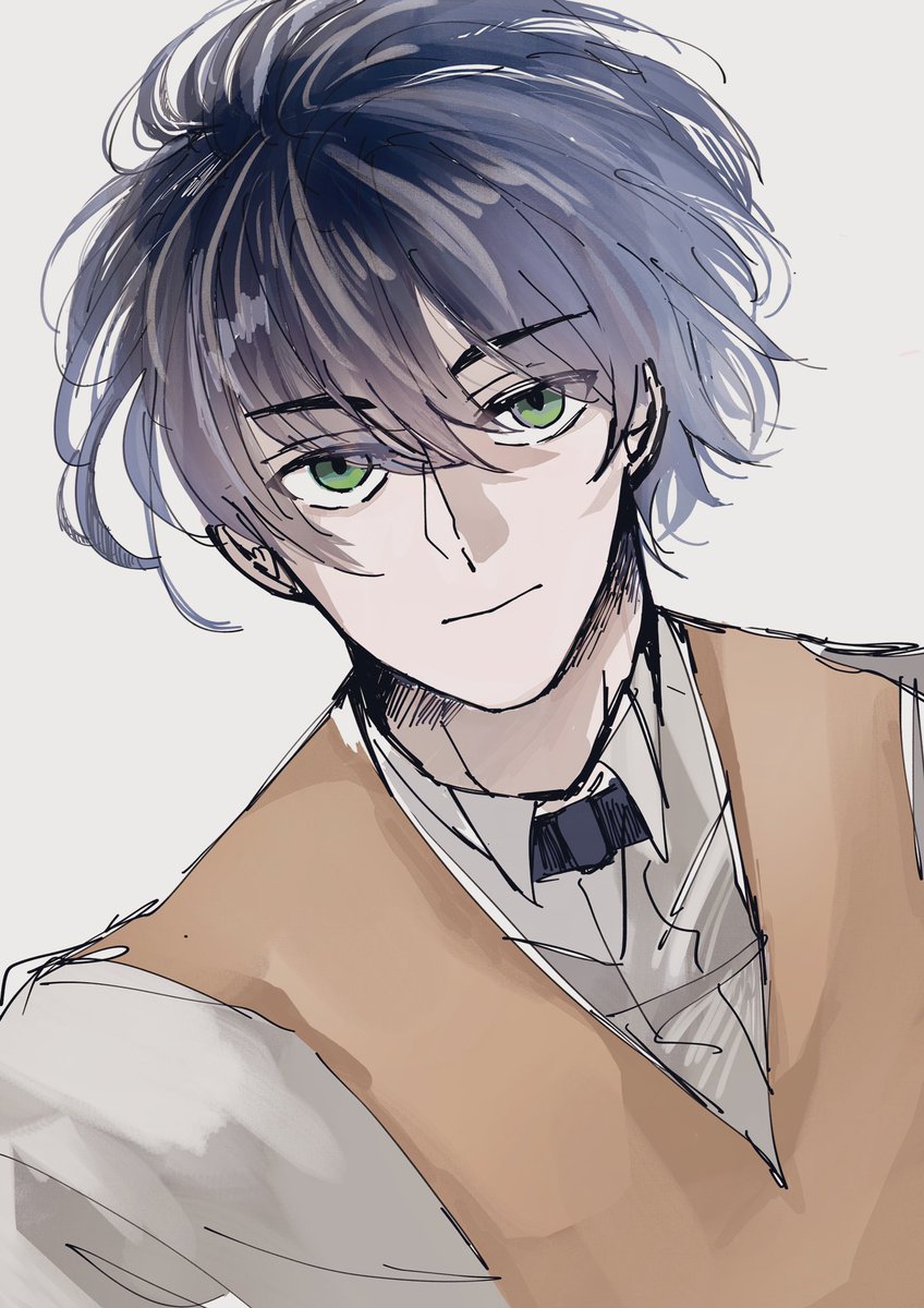 「髪下ろし探偵の落書き 」|🌸のイラスト