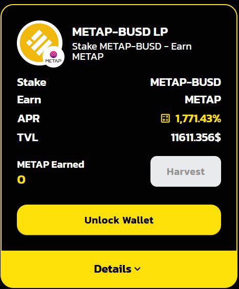 Zain_Onchain's tweet photo. Another great Project @metapplay launched recently ⚡️

@metapplay Space and New Farm @trustfiorg Farmer is Live 🔥
 
Stake $METAP/$BUSD LP and Earn some good profit in $METAP 🤑 with a handsome rate of %1771.43

Time: 90 Days

LINK: https://t.co/E3CeSiOX9p
#Staking #Metap https://t.co/gRjb5DJ5No