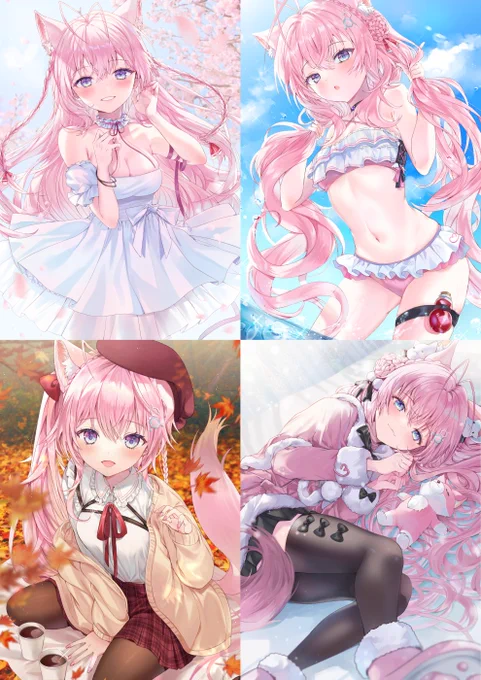 こよりの四季🧪まとめ!
博衣こよりちゃんにとって素敵な1年になりますように🙏✨ 
#こよりすけっち 
