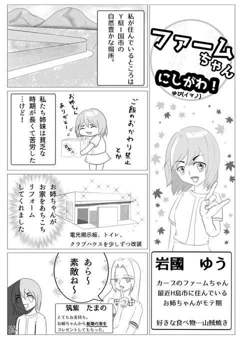 祝開幕!
こちらは以前寄稿させていただいた球団擬人化アンソロジーで描いた4コマです。 