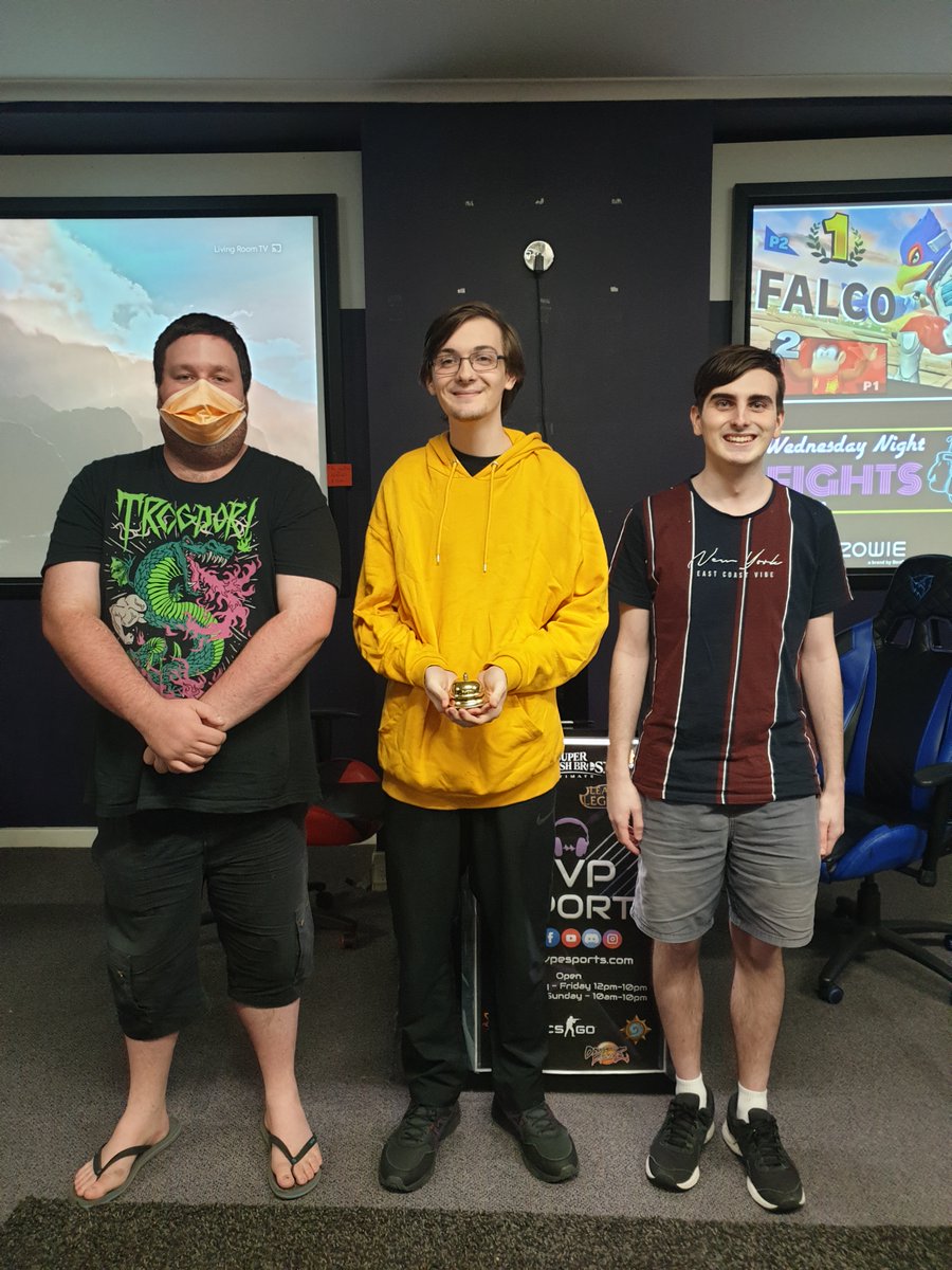 Thankyou all for coming to GVP's final event "Our Final Smash". Presenting the top 3 for the event.

1st <a href="/BeetBird/">Beet</a> 
2nd <a href="/Ryan_E65/">Ryan</a> 
3rd <a href="/Bjschoey/">Schoey :)</a> 

Sad day for newy smash, but I do have things planned but big thanks to @GVPesports for being such a great venue for years.