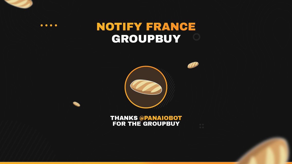 NotifyFrance's tweet photo. Quelques semaines après avoir eu en group-buy un des meilleurs bots Zalando du moment; nos membres ont eu l'occasion d'acheter PanAIO au prix retail cette semaine 🥖
Ils sont prêts à détruire Zalando sur le prochain drop 🚀

Pour une chance de nous rejoindre :
RT 🔁 + Like 🧡 https://t.co/hpWfTXYuFU