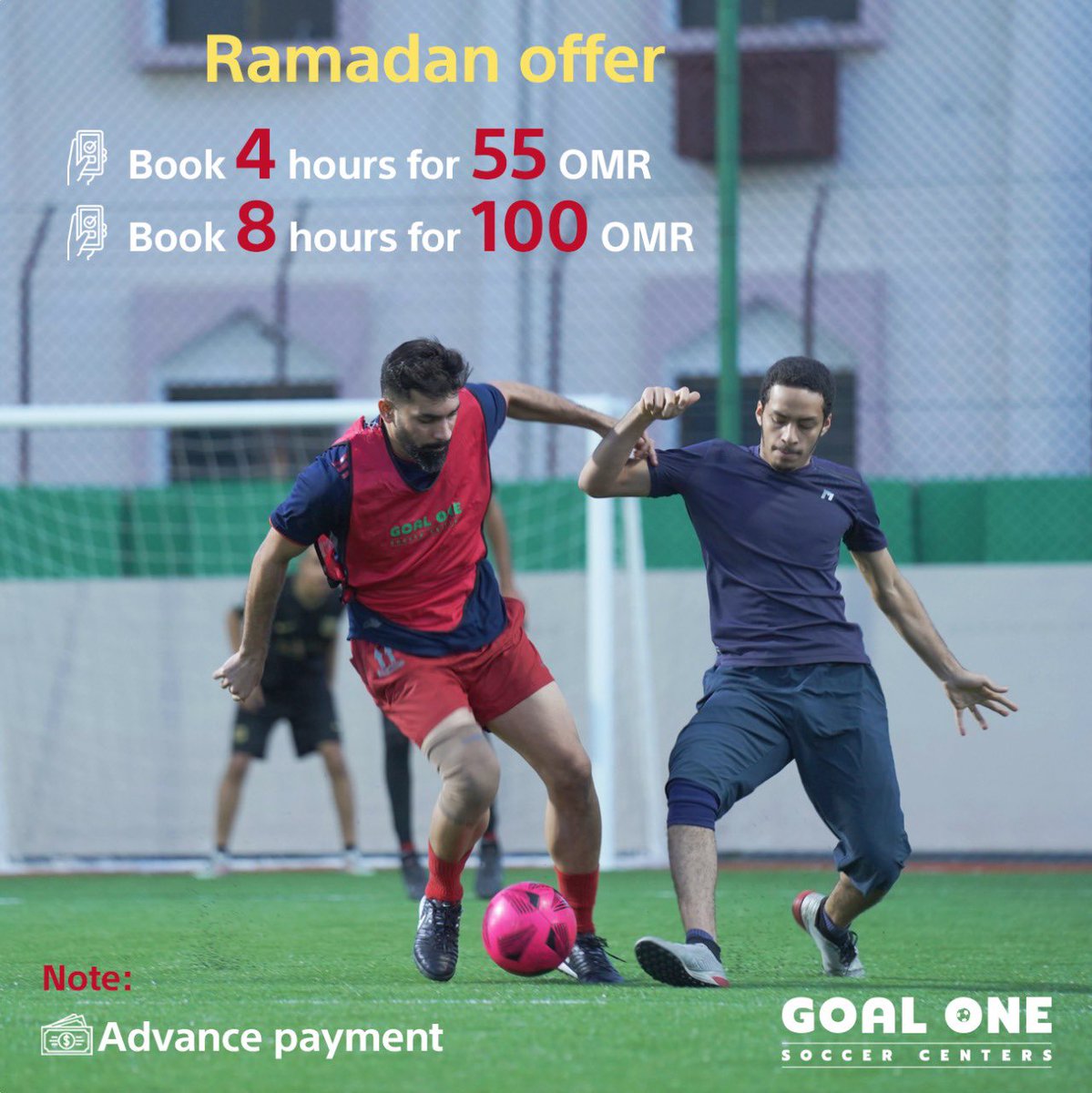 GoalOneSoccer's tweet photo. Ramadan offer 🫶🏻💯

Download our App, create your team and have fun 😀

#goal_one_march_knockout #goal_one_soccer_centers #sport #youth #football #muscat #oman #ramadan_offer https://t.co/8mJHbrKliH