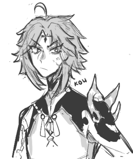 psockkz_3's tweet photo. xiao's hair and posture looks so goofy but its xiao #xiao #genshin #genshinimpact #genshintwt #genshinimpactfanart #xiaofanart https://t.co/6OrKPvtXJ5