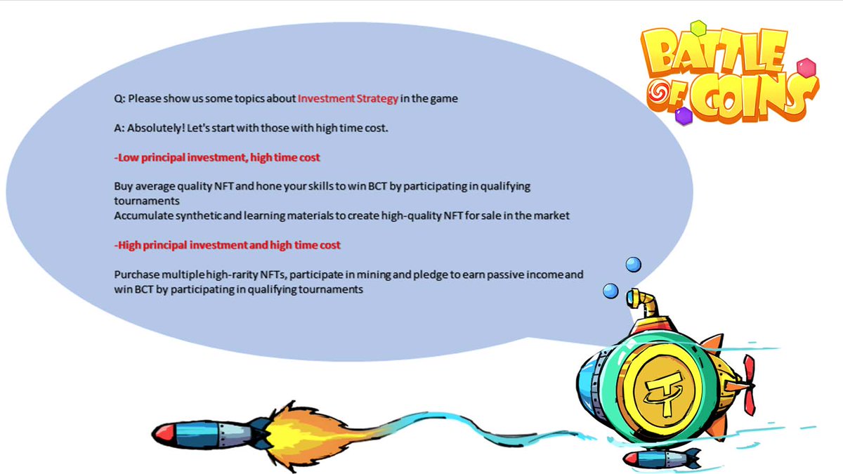 Hello warriors, how's going today!

Now we'll introduce you about Investment Strategy, here's part of high time cost.

Follow us and join in our community, participate in our upcoming #NFTGiveaway and earn #NFT
#Blockchain #NFTCommunity #GameFi #PlayToEarn