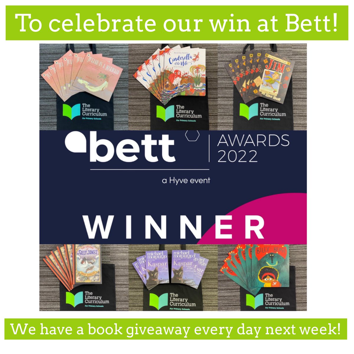 theliteracytree's tweet photo. 🎉 To celebrate our win at Bett, we are going to give away a set of Literary Curriculum texts each day! 

📚Every day (from tomorrow) we will post a pic of the set of books that we are giving away. 

To enter:
📖 Follow and like 
📖 Retweet 
#bookgiveaway #Bett #TeachThroughaText https://t.co/nRxgtcIp3q