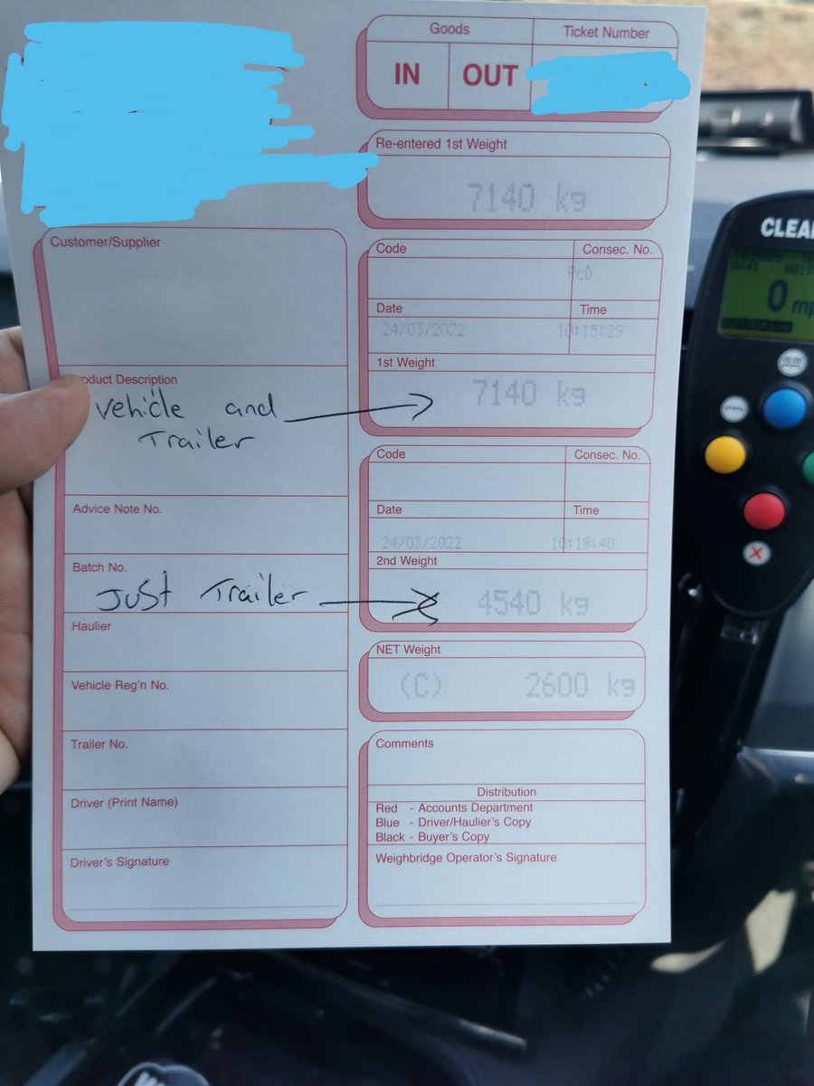 ASPRoadSafety's tweet photo. Stopped in BRIDGWATER, SOMERSET - car and trailer combination suspected to be overweight by our #OS31
Sure was....
1140kg over its plated train weight
1040kg over trailer plated weight
GFPNs issued for weight
PG9 & TOR for trailer after brakes not working!!
#TST
#Roadsafety https://t.co/l3FtvsZ2no