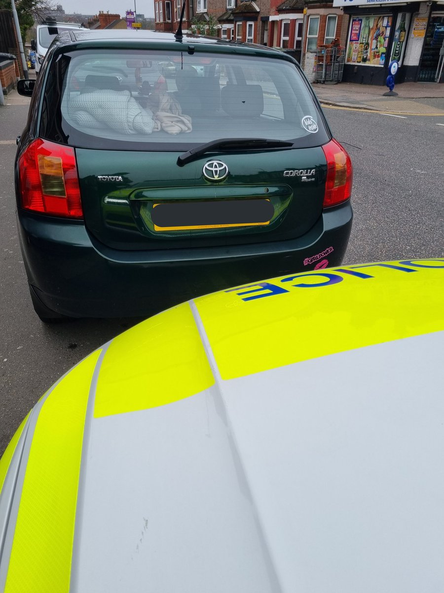 roadpoliceBCH's tweet photo. RP14 - Dallow Road, Luton. The driver was not listed as a named driver on the policy, therefore, they are driving without insurance. Vehicle seized under s.165a and driver issued with a TOR. #driveinsured #insureitorlooseit #s165a @askMID https://t.co/MAFzaAFAnE