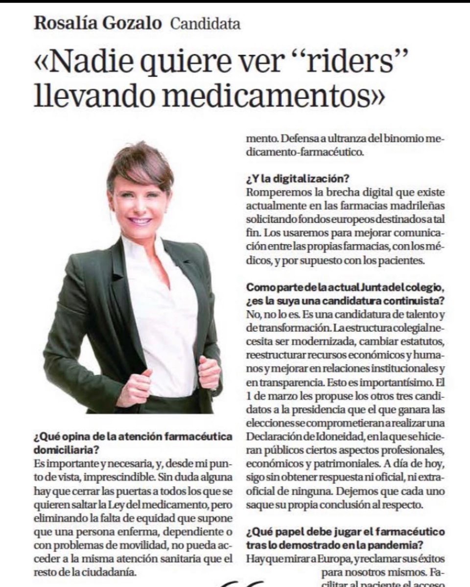 Pensandoenfutu's tweet photo. @RosaliaGozalo en su intervención para @larazon_es - ATUSALUD♥️ 
#lapresidentaquemerecemos
#votapensandoenfuturo
#pensandoenti https://t.co/gAgT0AO9ws